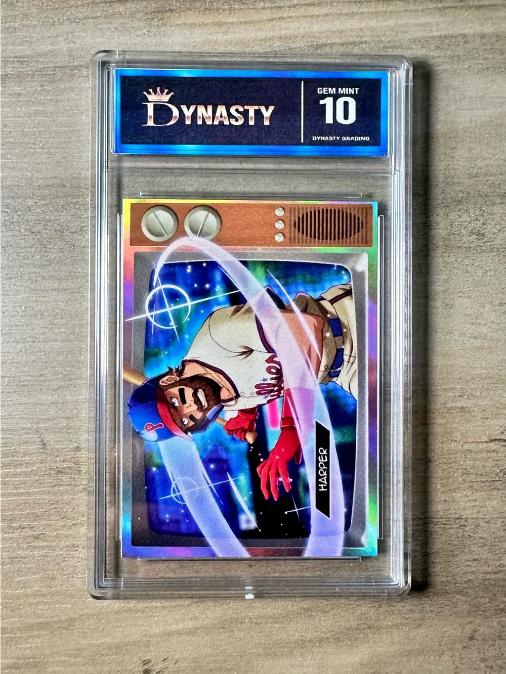 Bryce Harper 2025 Topps Anime #BA-7 Gem Mint 10 Novelty Baseball Card.